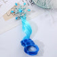Childrens Princess Clip In Blue Hair piece