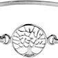 Sterling Silver Tree of Life Bangle