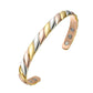 Tri Colour Magnetic Copper Therapy Bangle - Melchior Jewellery 