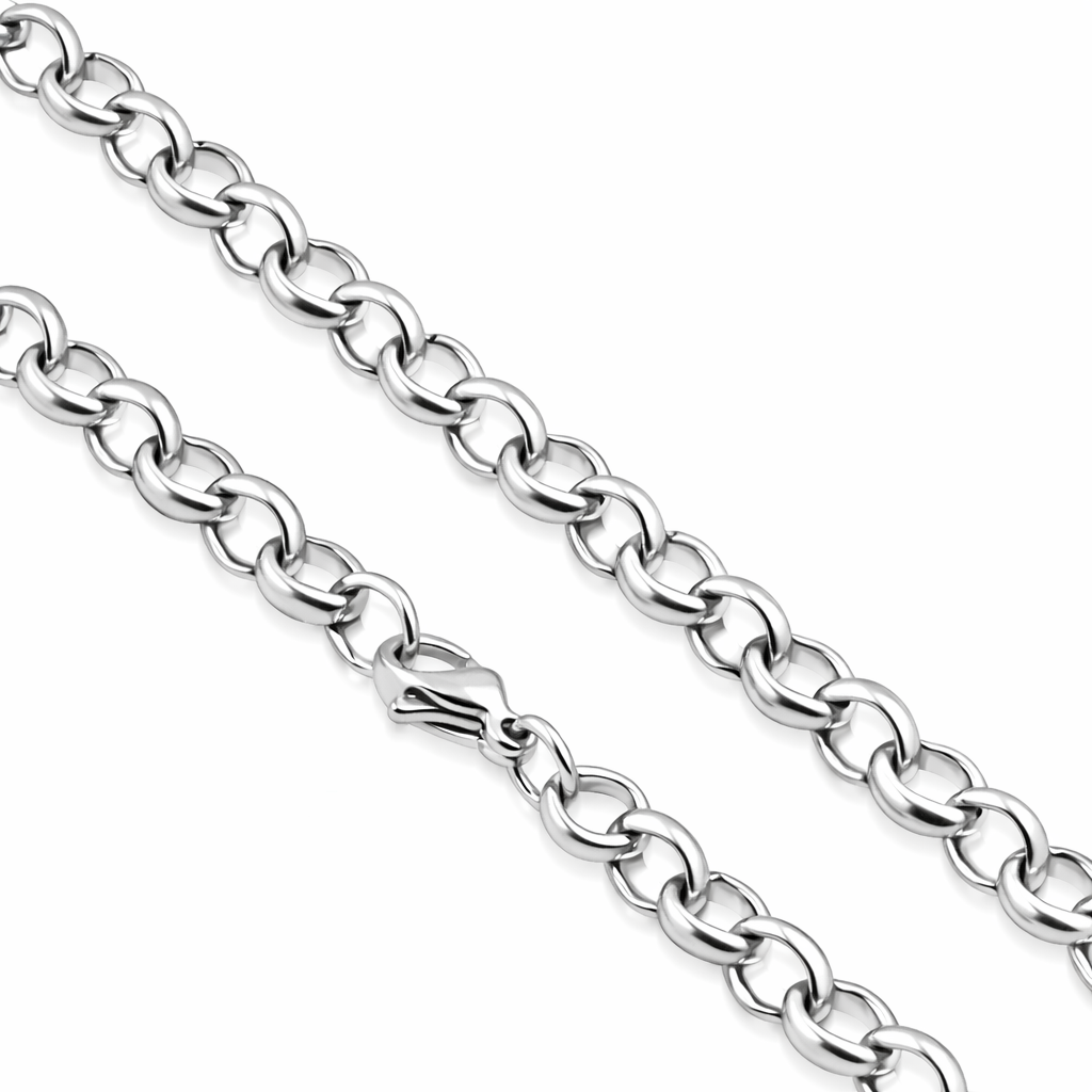 Melchior Jewellery Stainless Steel Belcher Chain Necklace 55cm - Melchior Jewellery 