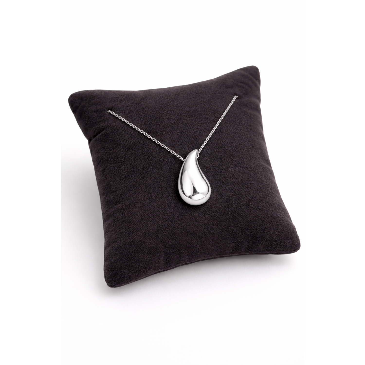 Sterling Silver Teardrop Pendant Necklace - Melchior Jewellery 
