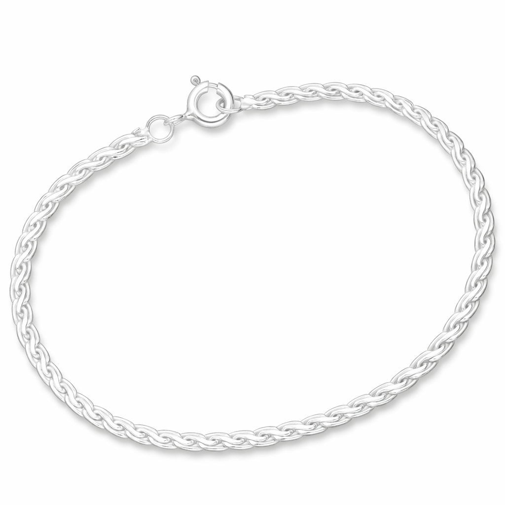 925 Sterling Silver Rope Chain Bracelet Fine Jewellery