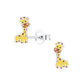 Giraffe Shaped Earrings for Children - Sterling Silver - Melchior Jewellery 