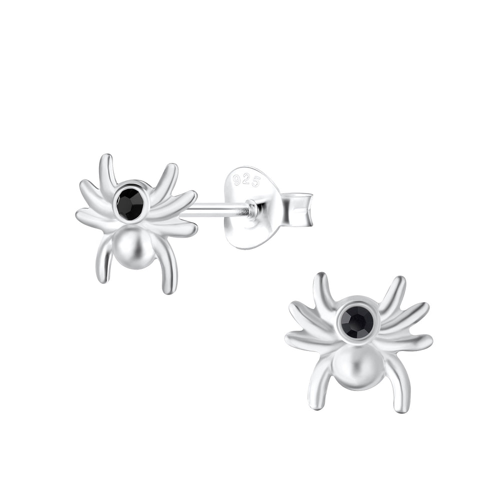Melchior CZ Spider Earrings for Children in Sterling Silver - Melchior Jewellery 