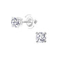 Children's Sterling Silver 5mm Cubic Zirconia Screw Back Earrings