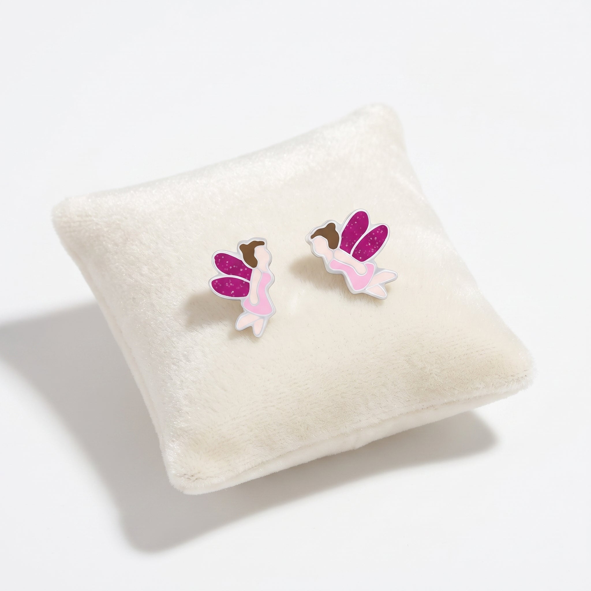 Sterling Silver Fairy Screw Back Earrings for Kids - Melchior Jewellery