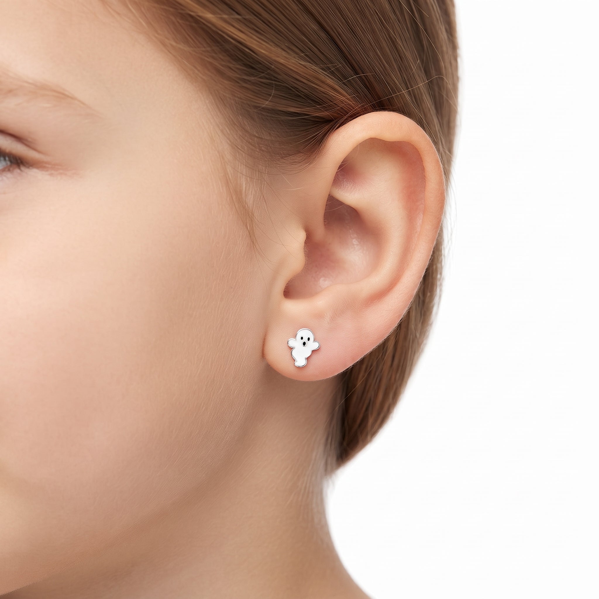 Cute ghost earrings for girls
