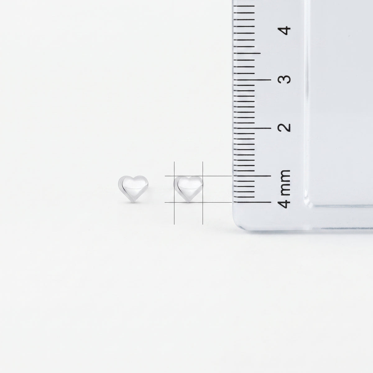 925 sterling silver heart earrings for children