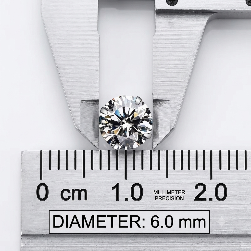 Stainless Steel 6mm Solitaire Round CZ Stone Stud Earrings