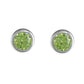 Sterling Silver August Birthstone Stud Earrings