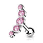 Surgical Steel Cartilage Stud With Gem Stones - Choose Your Colour