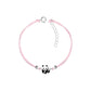 Children's Adjustable Sterling Silver Friendship Panda Bear Bracelet