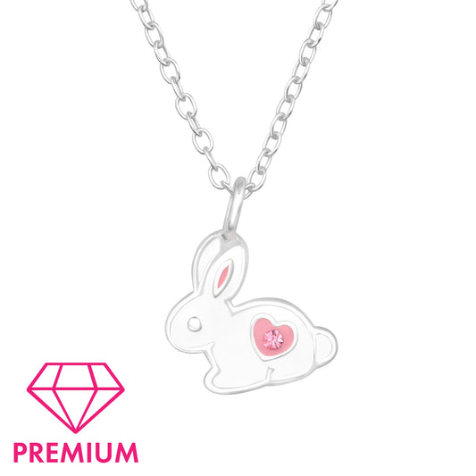 Children's Sterling Silver Bunny Rabbit Necklace
