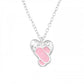 Children's Sterling Silver Pink Ballet Shoes Necklace