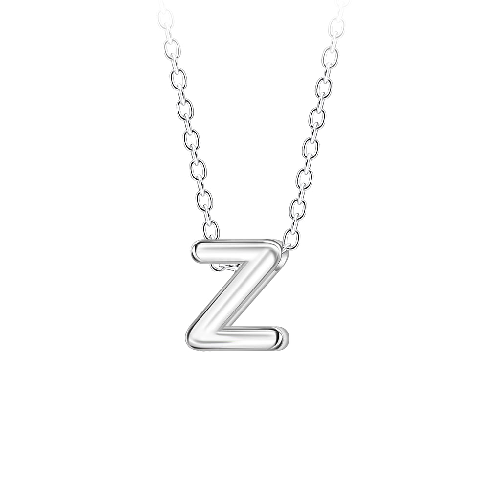 Sterling Silver A–Z Initial Necklaces