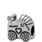 Sterling Silver Baby Pram Pushchair Charm Bead