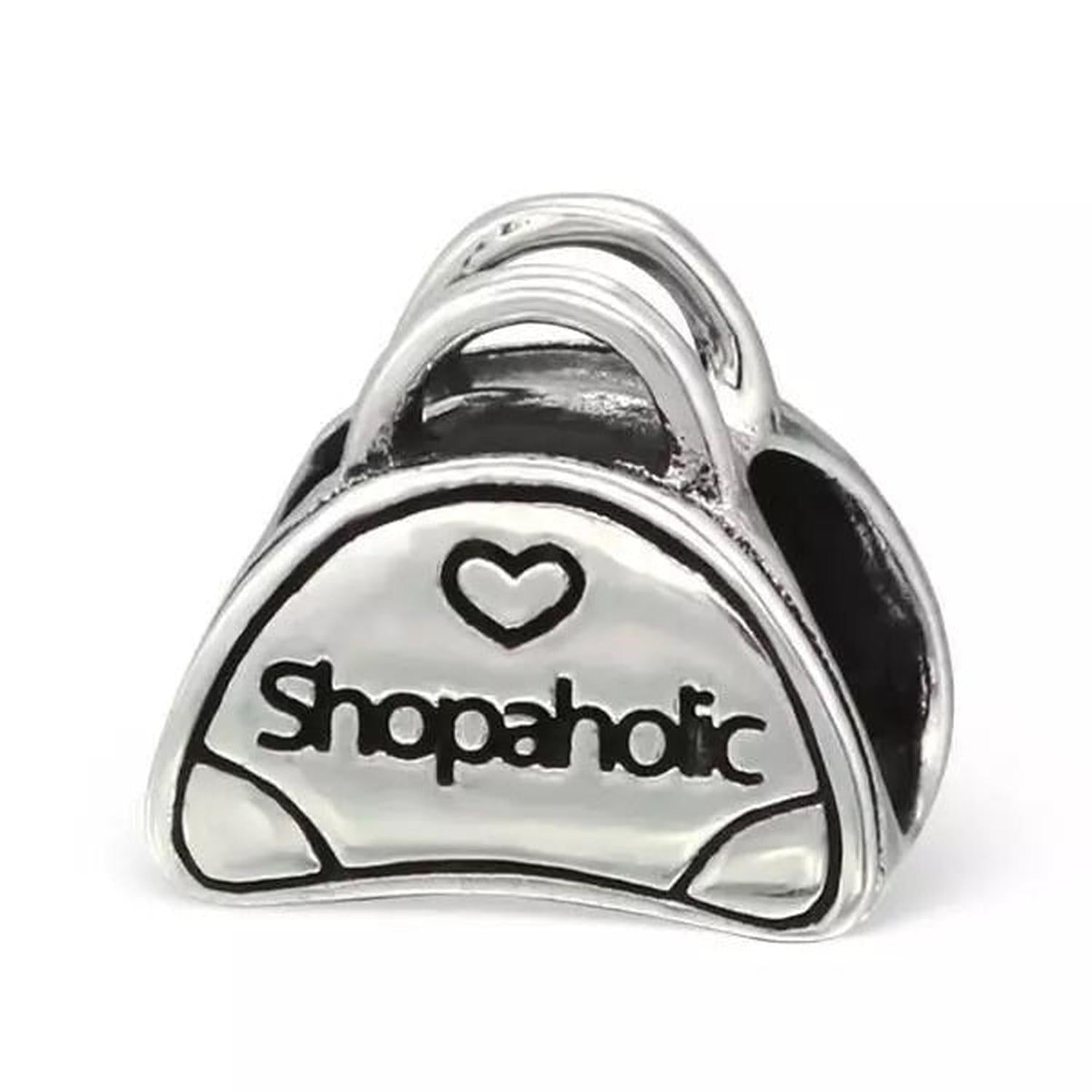 Sterling Silver "Shopaholic" Handbag Charm Bead - Melchior Jewellery 