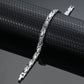 Ladies Silver Crossover Titanium Magnetic Bracelet - Melchior Jewellery 