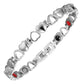 Ladies Silver Titanium 4in1 Magnetic Love Bracelet - Melchior Jewellery 