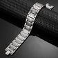 Mens Silver 4in1 Titanium Magnetic Bracelet - Melchior Jewellery 