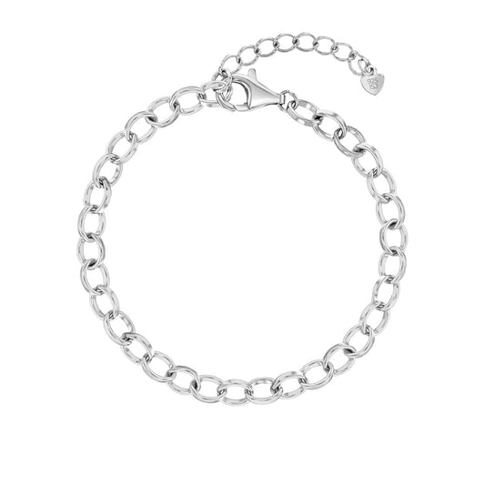 Sterling Silver Kids Base Charm Bracelet