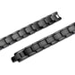Melchior Jewellery black titanium magnetic bracelet with sleek matte link design for men