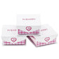 In Season Jewellery white gift boxes with pink checkered pattern for kids CZ heart pendant necklace packaging