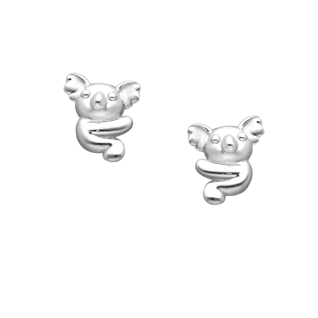 Melchior Koala Bear Stud Earrings for Kids Sterling Silver - Melchior Jewellery 