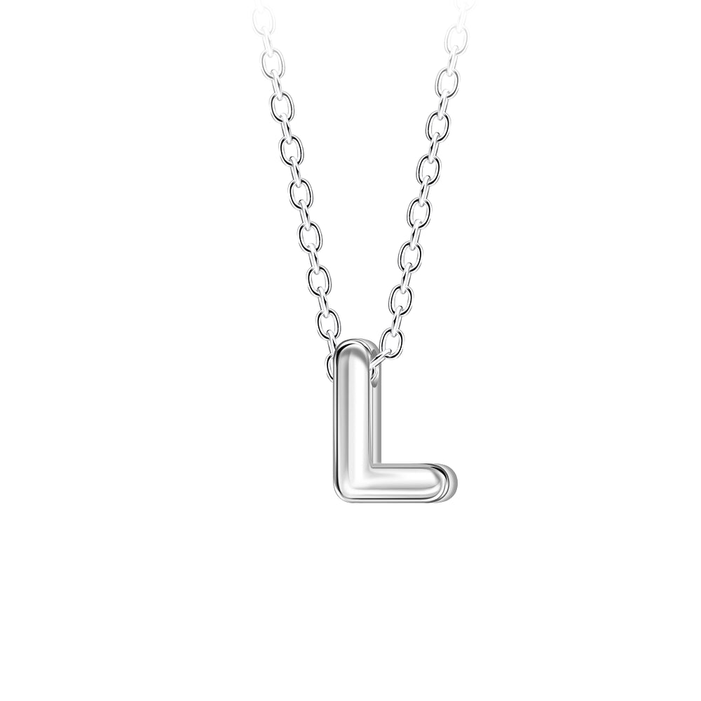 Sterling Silver A–Z Initial Necklaces - Melchior Jewellery 