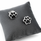 Sterling Silver Dog Paw Stud Earrings
