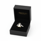 Melchior Jewellery childrens penguin themed silver ring in black presentation box