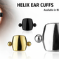 Stainless Steel Helix Piercing Ear Cartilage With Shield - Choose Your Colour - Melchior Jewellery 