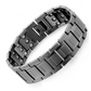 Melchior Jewellery black titanium magnetic bracelet with sleek links and strong magnetic elements