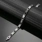 Elegant Heart magnetic therapy bracelet by Melchior Jewellery in silver-tone with heart-shaped links