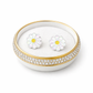 Melchior Jewellery flower stud earrings for children with glitter petals and yellow centre on white cushion