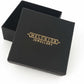 Black Melchior Jewellery ring box for sterling silver pave engagement ring packaging