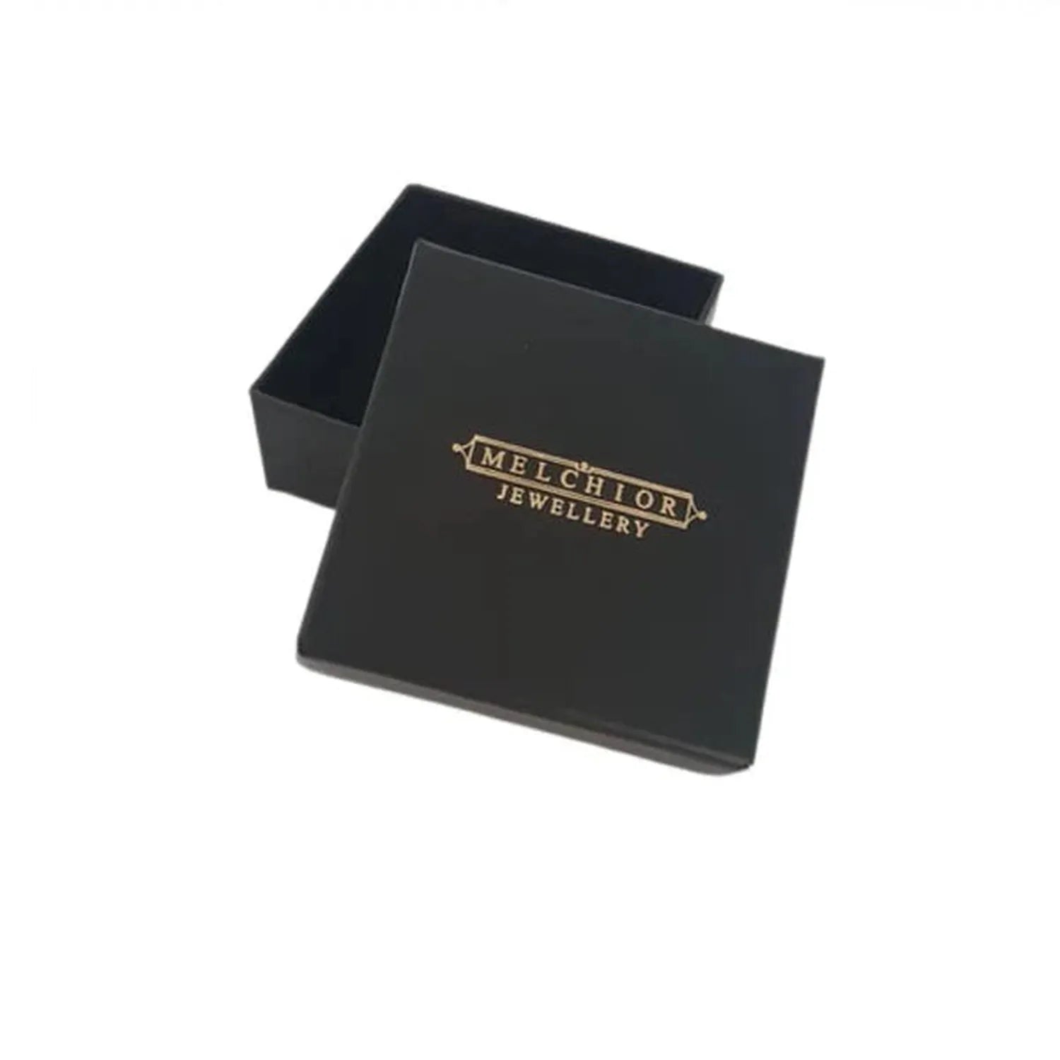 Black Melchior Jewellery box for Silver Girls Pink Princess Castle Stud Earrings packaging