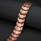 Melchior Jewellery men's copper magnetic bracelet with brushed copper links and magnetic clasp