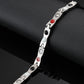 Melchior Jewellery stainless steel magnetic bracelet gold silver with multicolour therapy insets sleek mens design