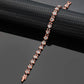 Melchior Jewellery womens copper magnetic bracelet with round crystal links polished copper finish