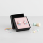 Melchior Jewellery kids colourful unicorn screw back studs in a black gift box with rainbow details
