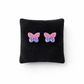 Melchior Jewellery kids screw back earrings silver with pink and purple butterfly design