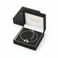 Kids silver rainbow bracelet by Melchior Jewellery displayed in a black gift box for children