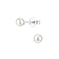 Melchior Jewellery kids white pearl stud earrings with sterling silver posts and secure backs