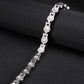 Ladies Magnetic Crystal Bracelet in Stainless Steel - Melchior Jewellery 