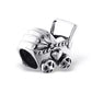 Melchior Jewellery silver charm bead shaped like a baby pram with heart detail pandora compatible baby pram bead