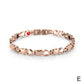 Melchior Jewellery rose gold heart magnetic bracelet with linked heart charms and secure clasp for everyday wear