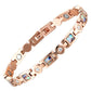Rose Gold Stainless Steel Crystal Magnetic Bracelet - Melchior Jewellery 
