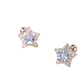 Melchior Jewellery sparkly blue cz screw back earrings in star shape for children