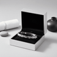 Melchior Jewellery stainless steel magnetic bracelet with sleek design in a silver gift box